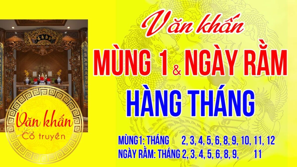 van khan mung 1 va ngay ram hang thang 3