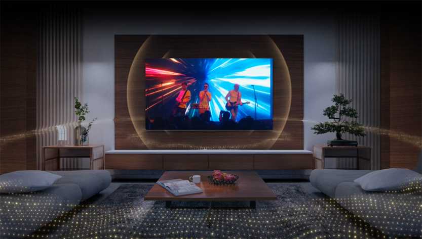 am thanh google tivi qled tcl 4k 85 inch 85c69b