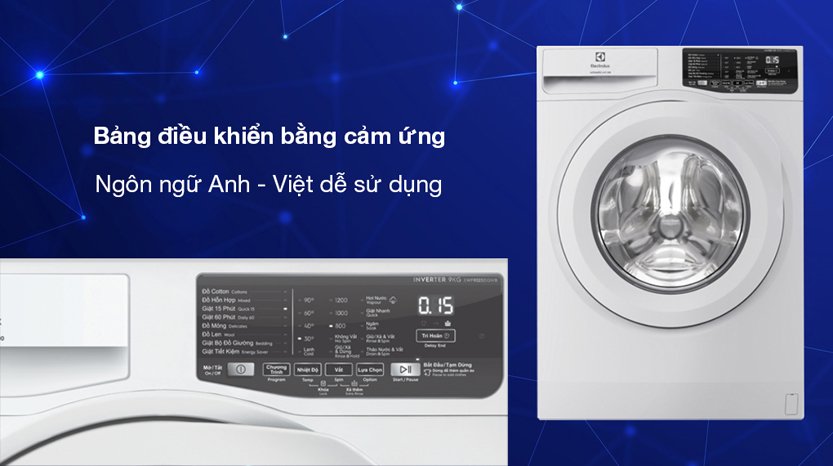 bang dieu khien may giat electrolux inverter 10kg ewf1025dqwb