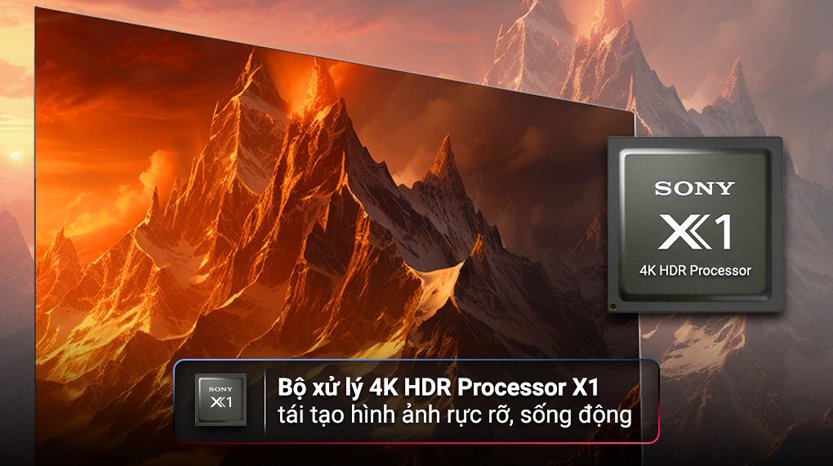 bo xu ly 4k hdr x1 processor tivi sony k 65s30