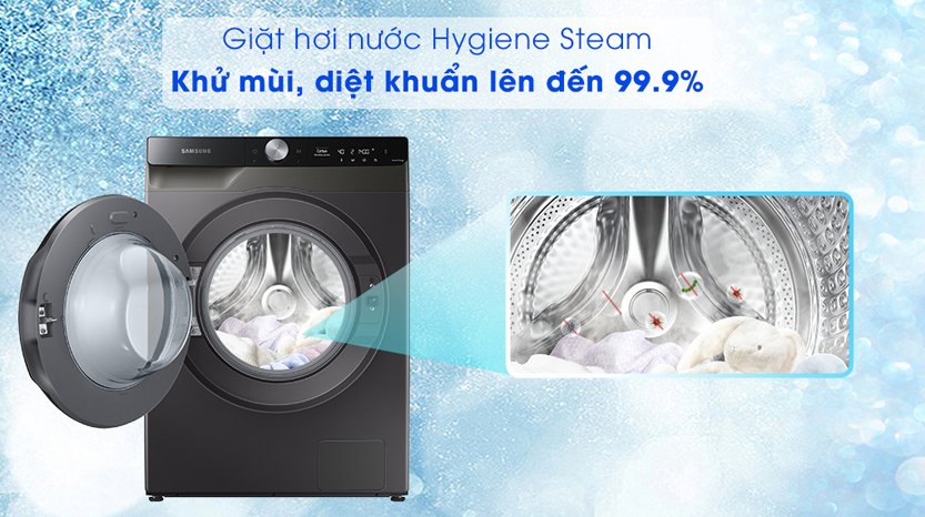 cong nghe hygiene steam may giat say samsung wd11t734dbx sv