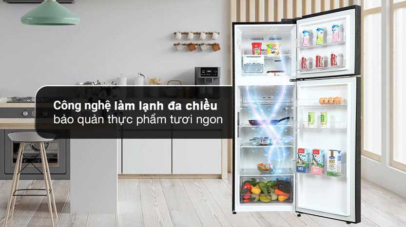 lam lanh da chieu tu lanh lg inverter 314 lit ltd31blm