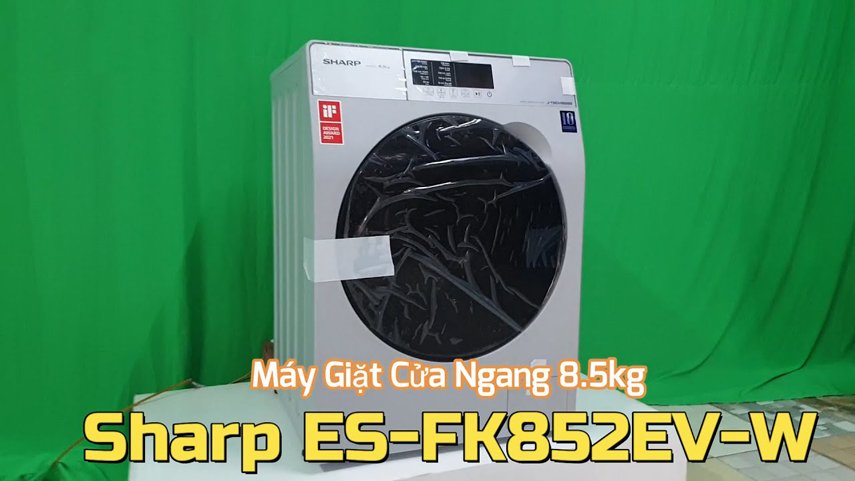 may giat sharp inverter es fk852ev w 8 5 kg 5