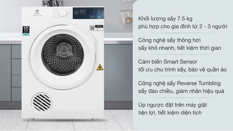 may say thong hoi electrolux edv754h3wb 1